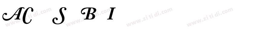 ACaslon SwashBoldIt字体转换